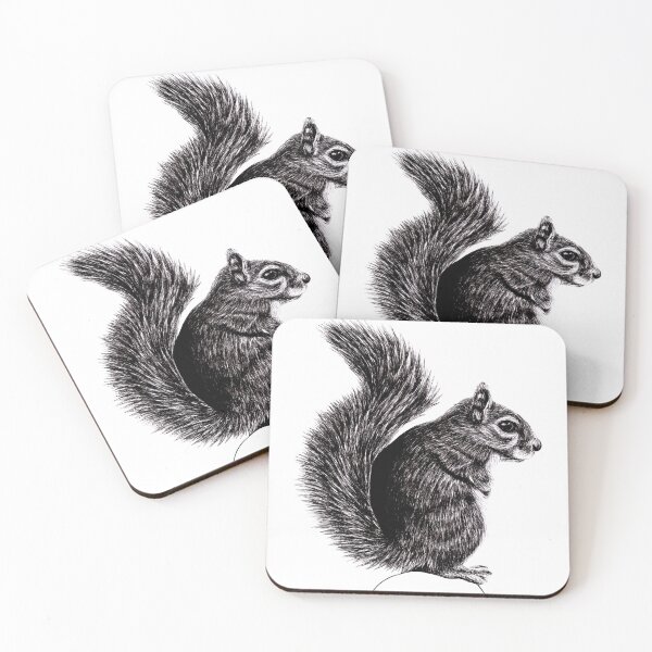 Item preview, Grey squirrel illustration designed and sold by LorenDowding.