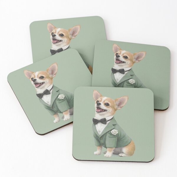 Item preview, Chihuahua wearing a bespoke suit designed and sold by PopCultureArtShop.