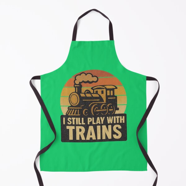 Item preview, I Still Play With Trains Retro Sunset Train Lover designed and sold by DesignHouse07.
