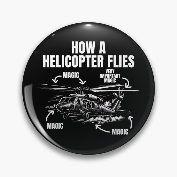 Item preview, How A Helicopter Flies Magic Funny Helicopter Pilot Gear designed and sold by DynamicDesign.