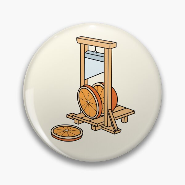 Item preview, Guillotine Orange Political Satire designed and sold by ellatriesart.