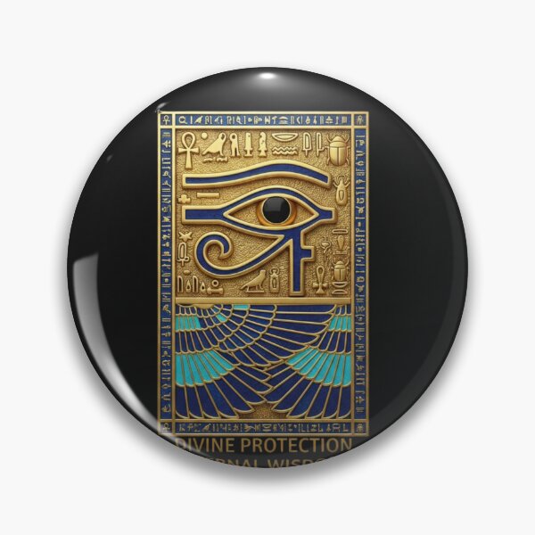 Item preview, Ancient Egyptian Eye of Horus - Divine Protection & Wisdom Gold Amulet designed and sold by DesignByGeorgi.