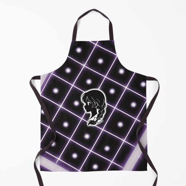 Item preview, Anime Girl Silhouette – Gothic Braid with Bat Bow and Patterns designed and sold by CowlyCryptik.