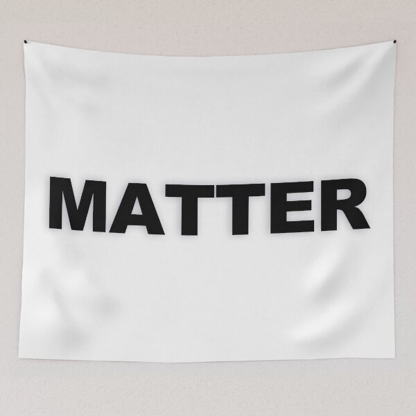 Item preview, MATTER — Black Minimal Bold Type Statement designed and sold by WORDPAUSE.