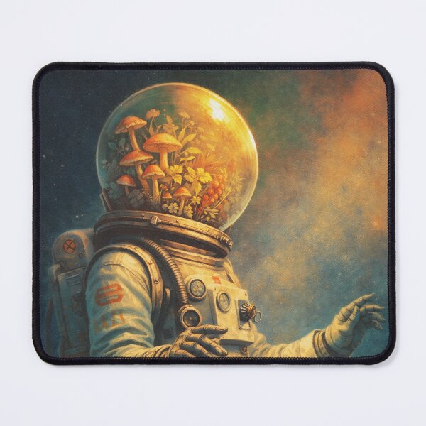 Item preview, Mushroom Astronaut in Psychedelic Cosmos designed and sold by SangPrints.