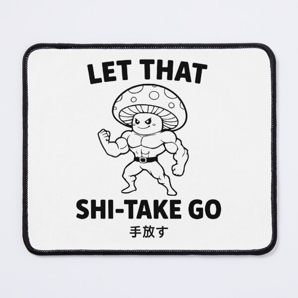 Item preview, Funny Shiitake Mushroom Gym Let That Go Sakura designed and sold by INQ-StudioLab.