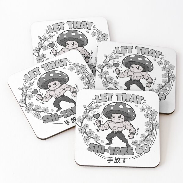 Item preview, Funny Shiitake Mushroom Gym Let That Go Sakura designed and sold by INQ-StudioLab.