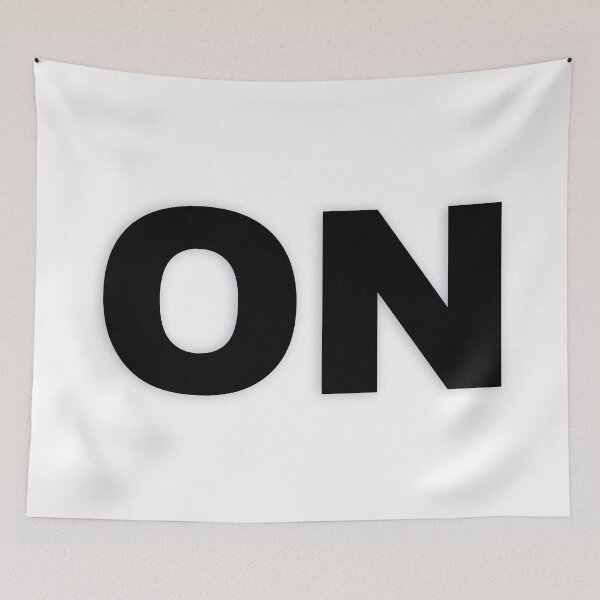 Item preview, ON — Black Minimal Bold Type Statement designed and sold by WORDPAUSE.