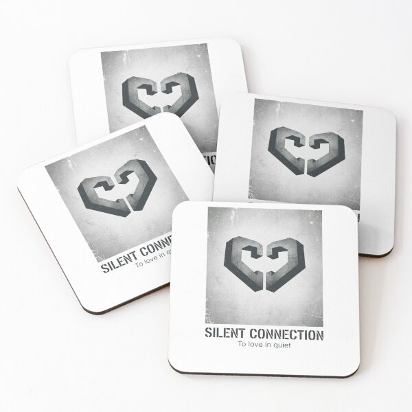 Item preview, Silent Connection - Brutalist Heart Minimalist Valentine Art designed and sold by mehmetcirik.