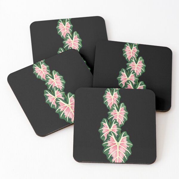 Item preview, Variegated Pink Alocasia Sanderiana Leaves designed and sold by scicilysimonee.