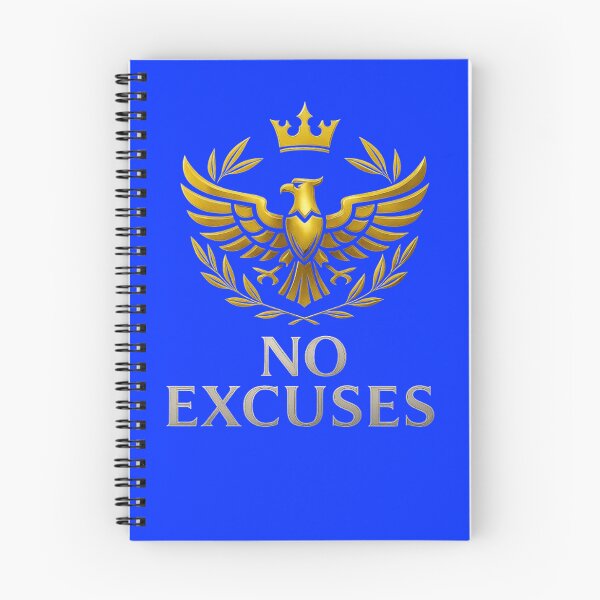Item preview, Gold Imperial Eagle "No Excuses" Motivational Eagle  designed and sold by SantoRichio.