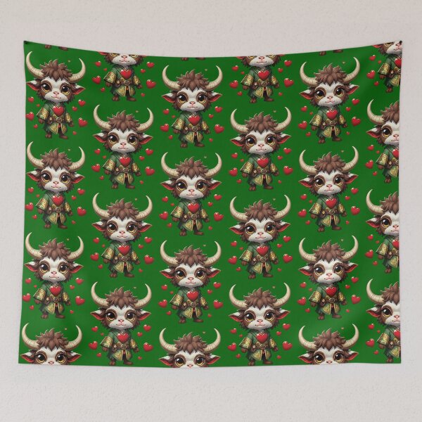 Item preview, Zodiac Hearts Crew: The Ox designed and sold by Tee-se Me More.