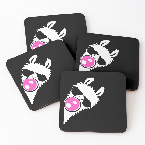 Item preview, Llama Bubblegum Sunglasses Cool Chewing Alpaca Side Profile designed and sold by shirt-o-mat.