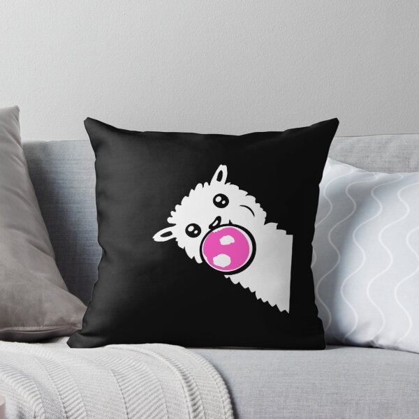 Item preview, Llama Bubblegum Cute Cool Chewing Alpaca Side Profile designed and sold by shirt-o-mat.