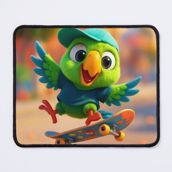 Item preview, Skater Parrot designed and sold by Sillytoe.