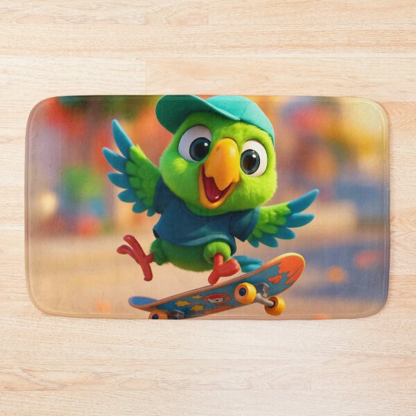 Item preview, Skater Parrot designed and sold by Sillytoe.