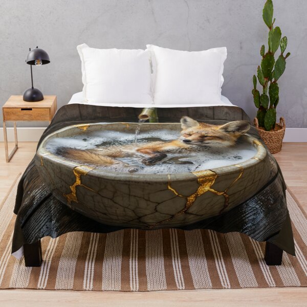 Item preview, Fennec Fox in Kintsugi Bath designed and sold by Tridentulus.