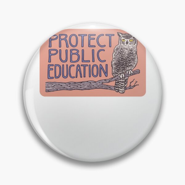 Item preview, Protect Public Education Owl designed and sold by krystalRomanart.