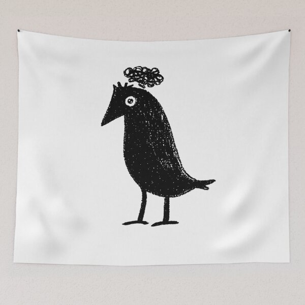 Item preview, Overthinking Raven designed and sold by krystalRomanart.