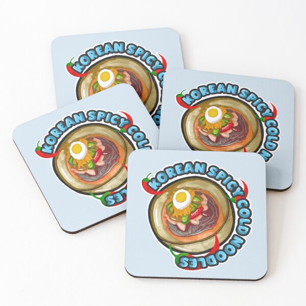 Item preview, Cute Bibim Naengmyeon Spicy Cold Noodles Hand Drawn Kawaii Food Art designed and sold by lazypencil.art.