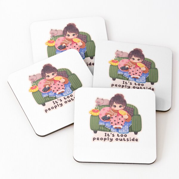 Item preview, It’s Too Peoply Outside Cozy Introvert designed and sold by krystalRomanart.