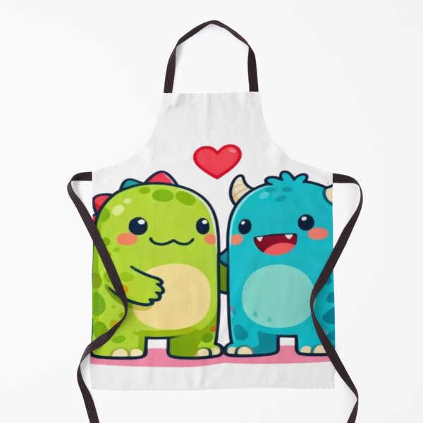 Item preview, Dino & Monster Love – Cute Cartoon Friends with Heart designed and sold by Cristhian Almanza.