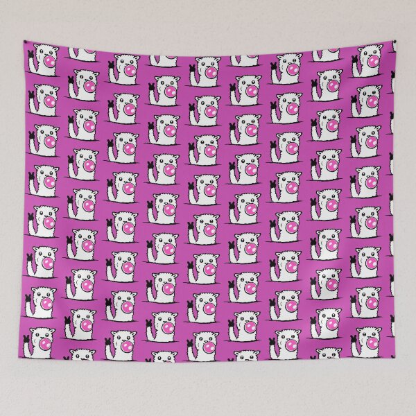 Item preview, Llama Bubblegum Cool Chewing Peace Hand Sign Victory designed and sold by shirt-o-mat.
