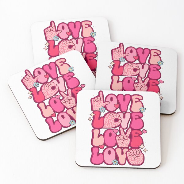 Item preview, Groovy Sign Language Valentines Day LOVE ASL Finger Spelling designed and sold by first-shirt ⭐ ⭐ ⭐ ⭐ ⭐.