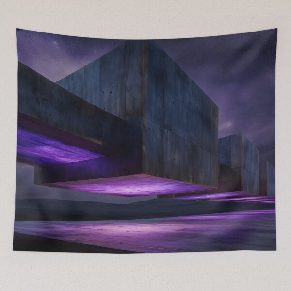 Item preview, Floating Brutalist Architecture in Space designed and sold by LuminousFoundry.