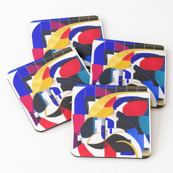 Item preview, Geometric Color Grid – Modern Abstract Composition designed and sold by NizuCaCi.