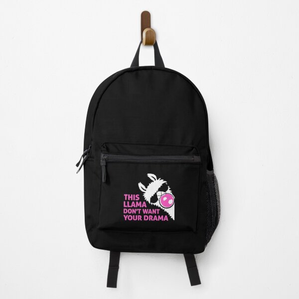 Item preview, This Llama Don't Want Your Drama Bubblegum Bubble designed and sold by shirt-o-mat.