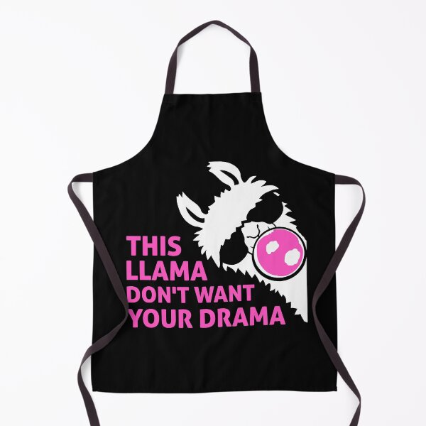 Item preview, This Llama Don't Want Your Drama Bubblegum Bubble designed and sold by shirt-o-mat.