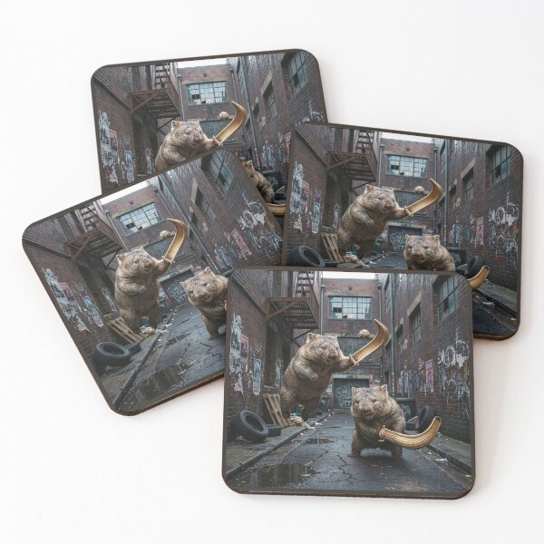 Item preview, Wombats Play Jai Alai in Sydney Alley designed and sold by Tridentulus.