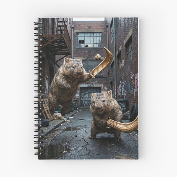 Item preview, Wombats Play Jai Alai in Sydney Alley designed and sold by Tridentulus.
