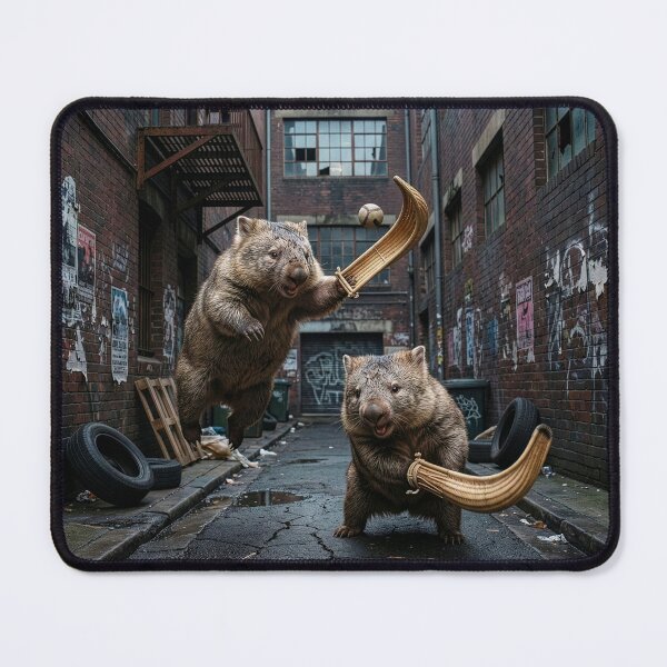 Item preview, Wombats Play Jai Alai in Sydney Alley designed and sold by Tridentulus.