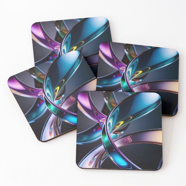 Item preview, Metallic Curves – Dark Modern Abstract designed and sold by NizuCaCi.