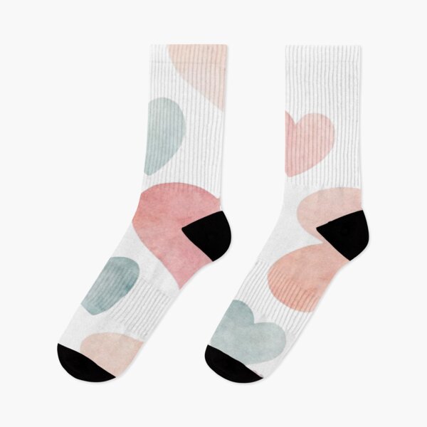 Item preview, Pastel Hearts – Watercolor Love Pattern on White designed and sold by Cristhian Almanza.