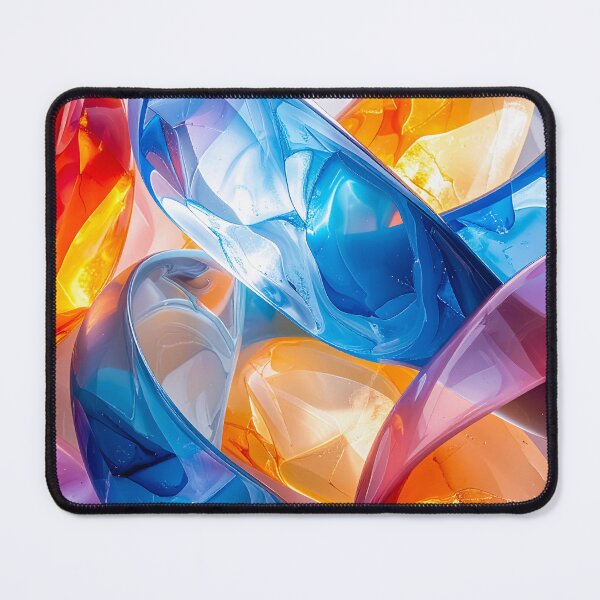 Item preview, Colorful Glass Fusion – Abstract Flow Design designed and sold by NizuCaCi.