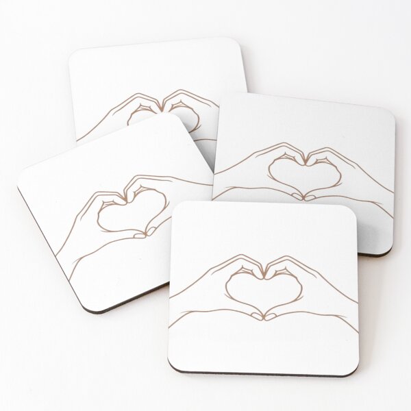 Item preview, Heart Hands – Minimalist Line Drawing of Love Gesture designed and sold by Cristhian Almanza.