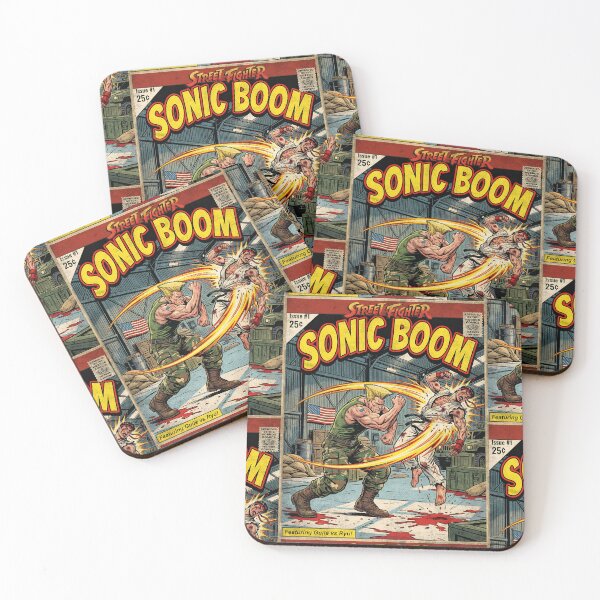 Item preview, Street Fighter Guile Sonic Boom Vintage Comic Cover Art designed and sold by Back2Collage.