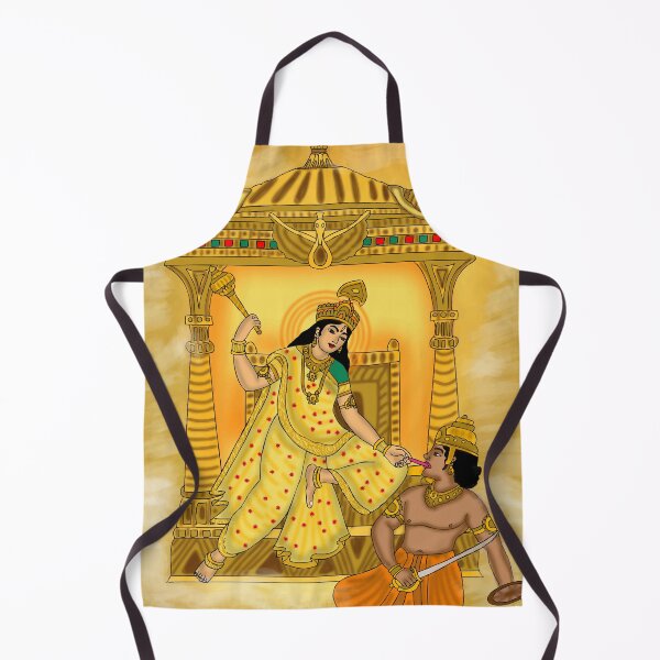Item preview, Baglamukhi Goddess Drawing – Powerful Hindu Spiritual Art Illustration designed and sold by Harshit_Digital_Arts.