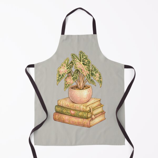 Item preview, Variegated Pink Alocasia Houseplant On Stacked Books designed and sold by scicilysimonee.
