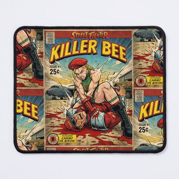 Item preview, Street Fighter Cammy Killer Bee Vintage Comic Cover Art designed and sold by Back2Collage.