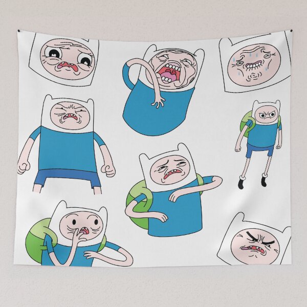 Item preview, Finn The Human  "Ugly"  Sticker Pack designed and sold by trblmkrspace.
