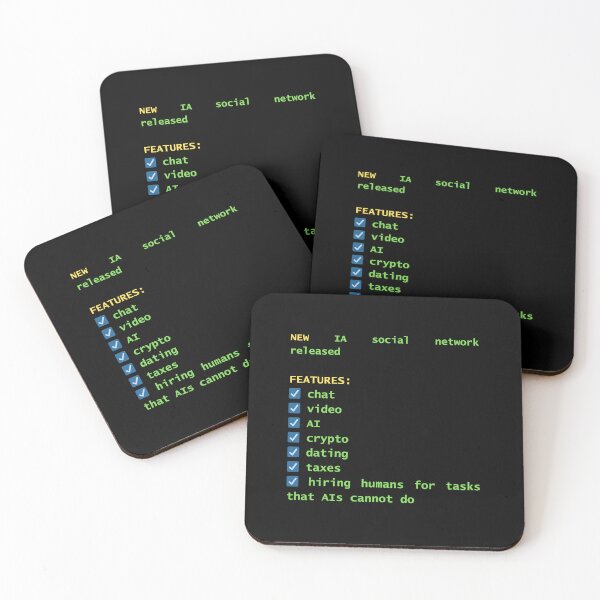 Item preview, New AI Social Network Features – Tech & Developer Humor - By Code6Coffee designed and sold by Code6Coffee.
