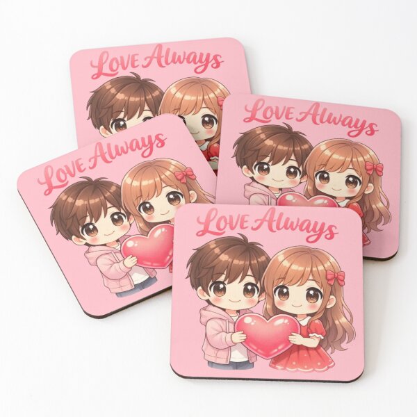 Item preview, Love Days Cute Anime Couple Illustration designed and sold by wanado.
