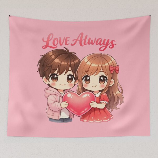 Item preview, Love Days Cute Anime Couple Illustration designed and sold by wanado.