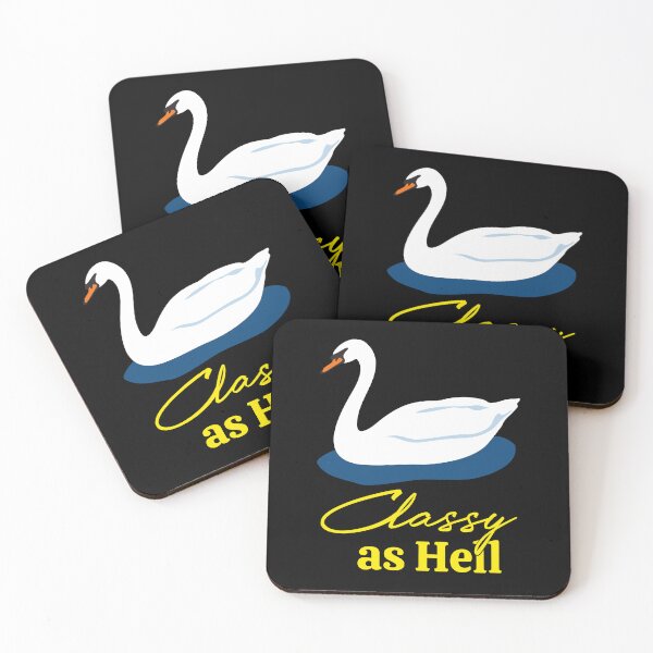Item preview, CLASSY AS HELL WHITE SWAN designed and sold by oddwonders.