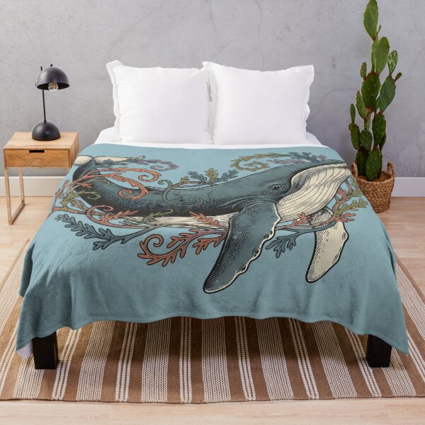 Item preview, Humpback Whale with Ocean Botanicals designed and sold by BirdsnStuff.