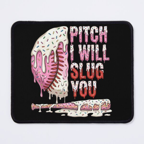 Item preview, Pitch I Will Slug You Baseball Tee designed and sold by KIROSALS.